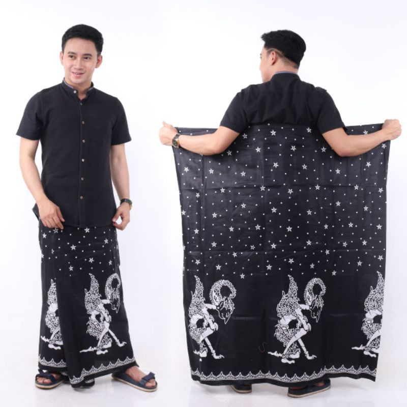 Sarung Batik Halus Motif Wayang Gunungan - Warna Kuning - Sarung Gus Azmi