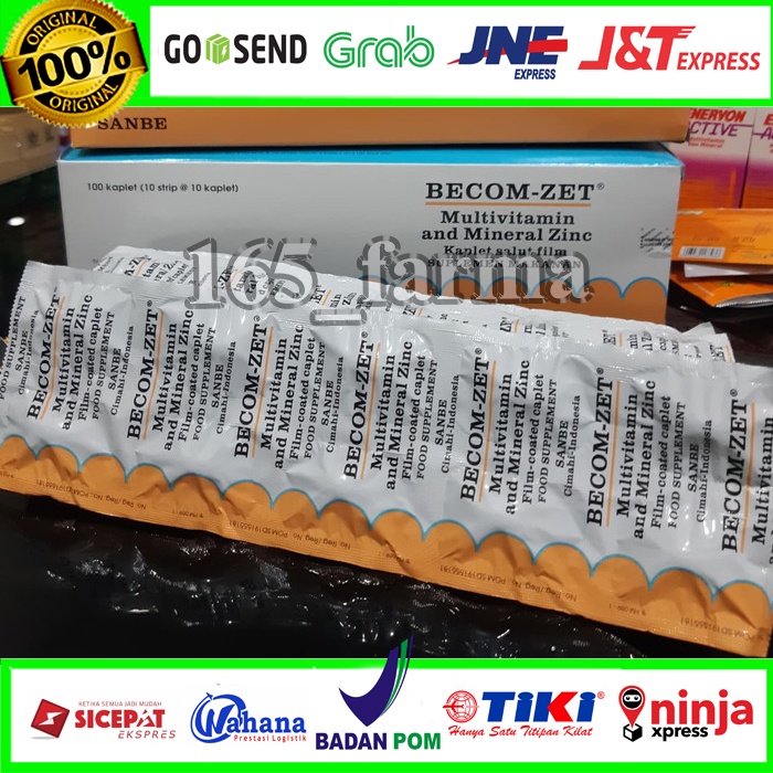 Jual Becom ZET Tablet Per Strip | Shopee Indonesia