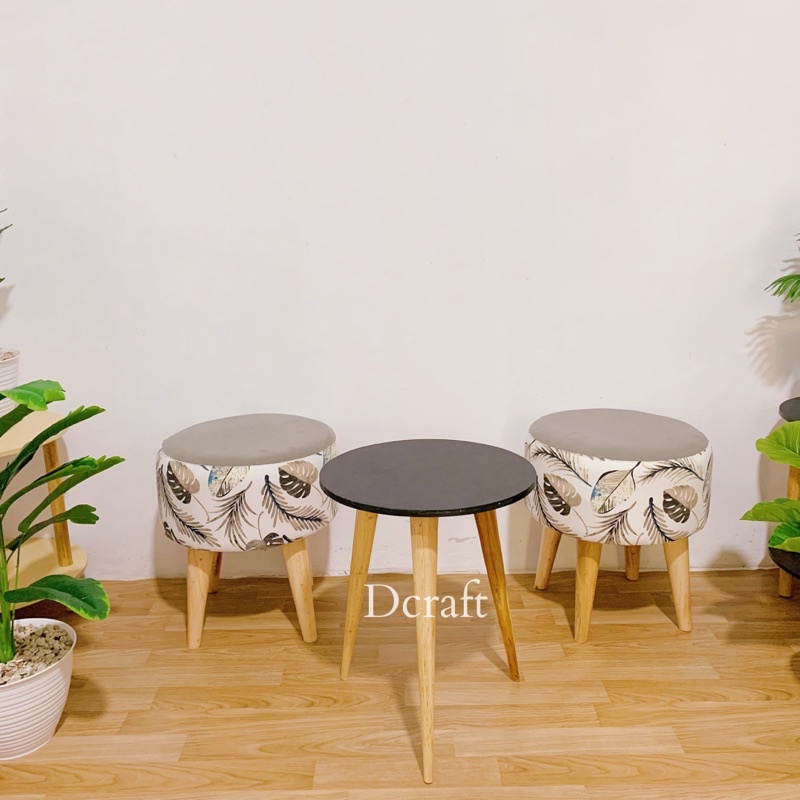 SET MEJA KURSI STOOL MEJA CANDY PREMIUM MURAH SET STOOL BULAT JAMUR MEJA KURSI