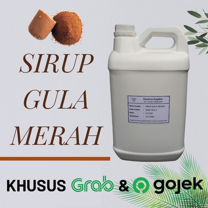 

Gula Aren Merah Cair / Brown Sugar Syrup - 5 Liter Jerigen