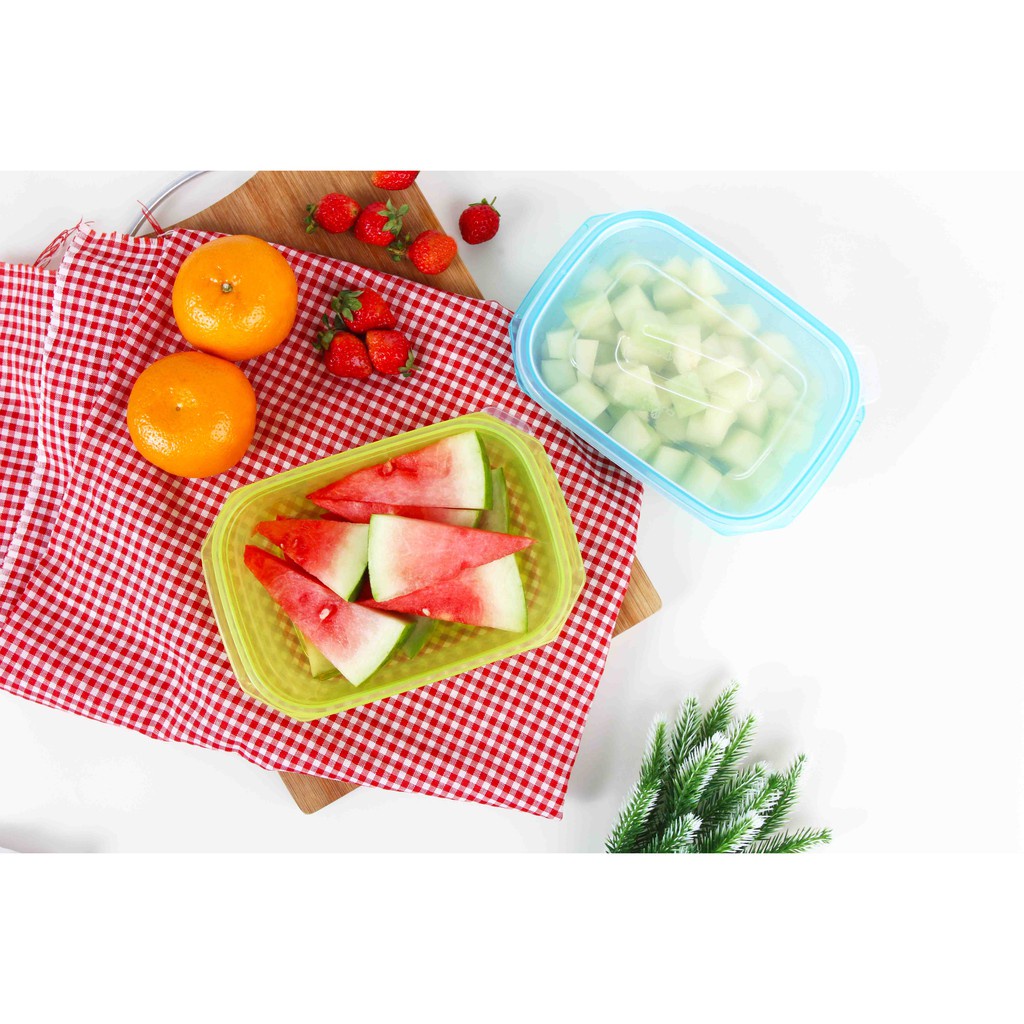 Kotak Kulkas Tempat Makan RC Foodsaver 1350ml Lunch Box Sayuran Bekal Tepak Wadah Makanan Serbaguna Anti Tumpah