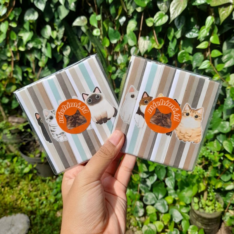 

[Isi 5] Pembatas Buku (Bookmark) Lucu Cute Cat Series