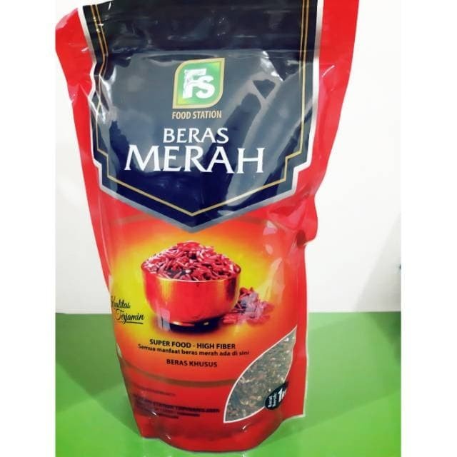 

gr20111r Fs Beras Merah Rice Red Food Station 1Kg Sv012Ss