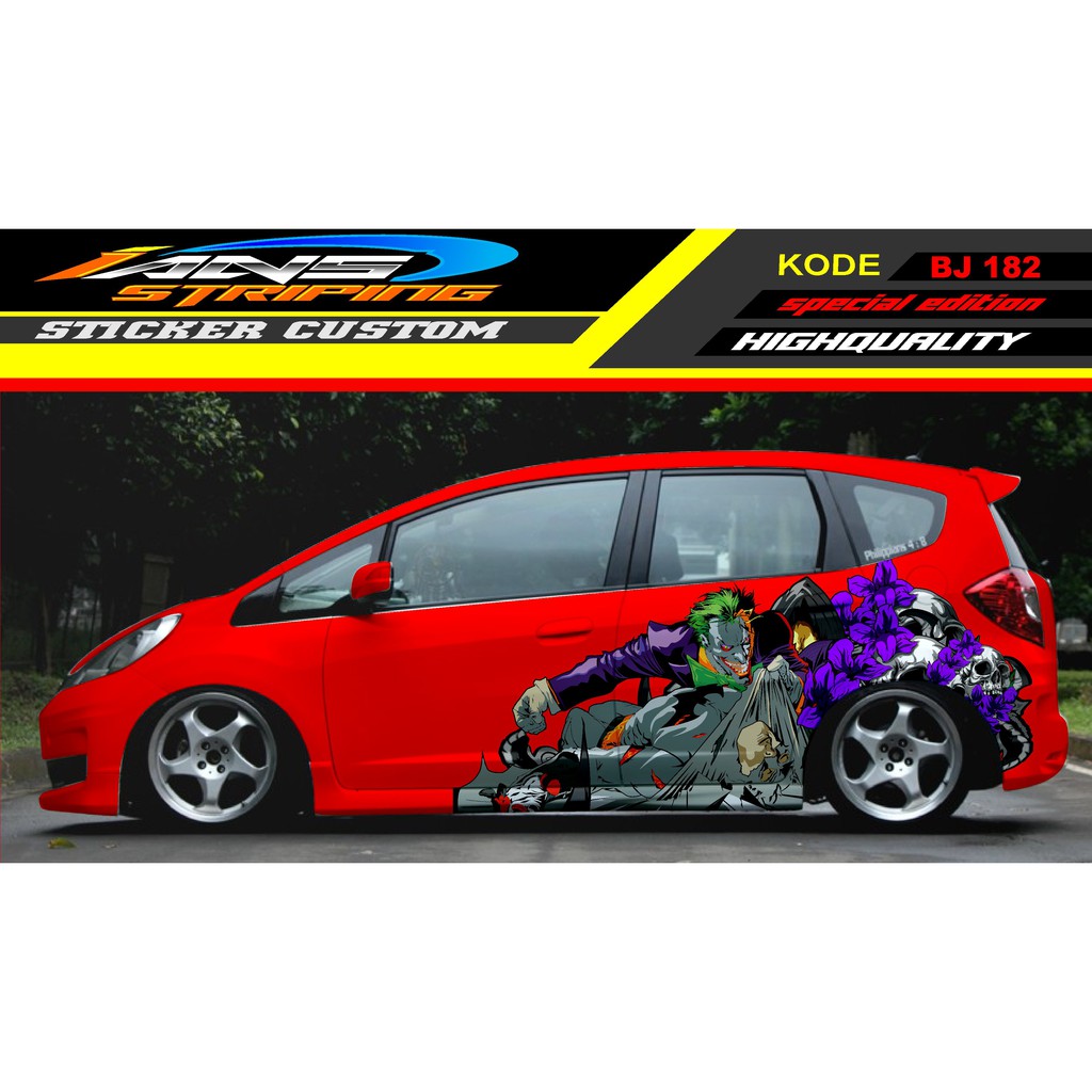 DECAL STICKER MOBIL HONDA JAZZ JES