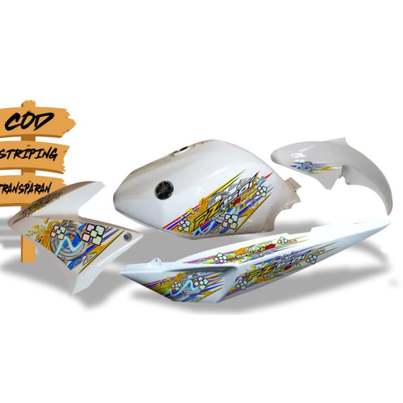 STIKER STRIPING TRANSPARAN HOLOGRAM VIXION OLD