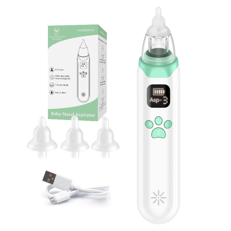 Mary Aspirator Pembersih Hidung Elektrik USB Rechargeable 3 Level Dengan Musik + Lampu Untuk Bayi Newborn