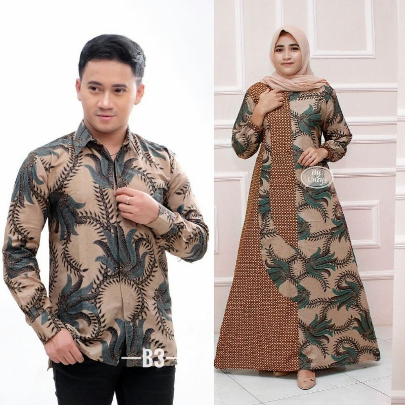 COUPLE GAMIS JUMBO LD 110 LD 120 KOBES ABANG IJO LD 140 BATIK UNJAZ 13