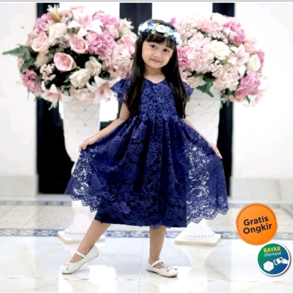 Dresh Anaj Kecil Usia 1 2 3 4 5 Tahun Gaun Anak Pesta Dress Anak Lucu Imut Dres Amak Cewe 2025 Pakea