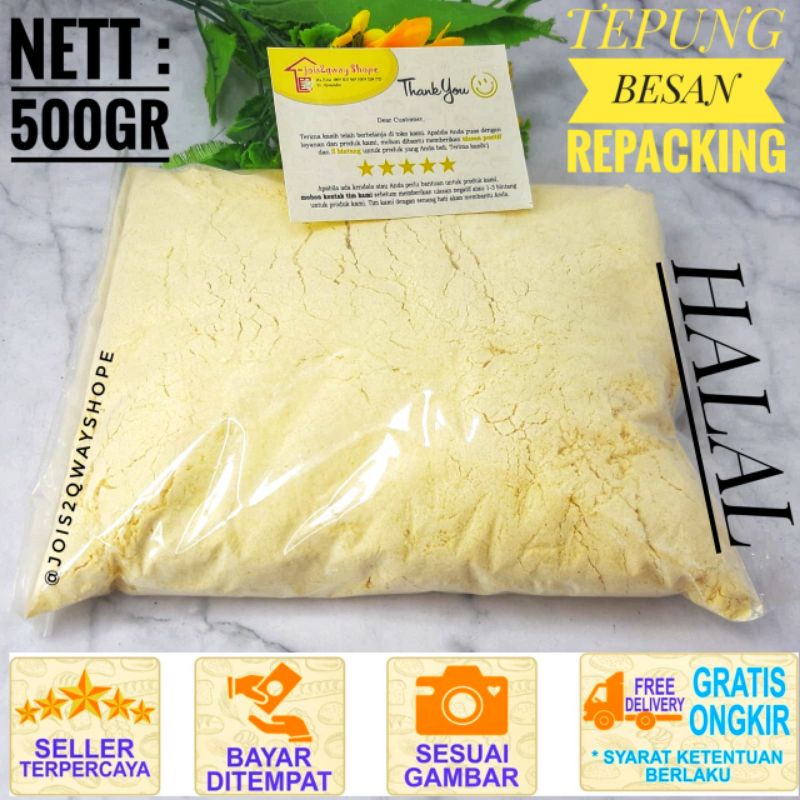 

Tepung Besan Repacking 500gr / Chana Besan