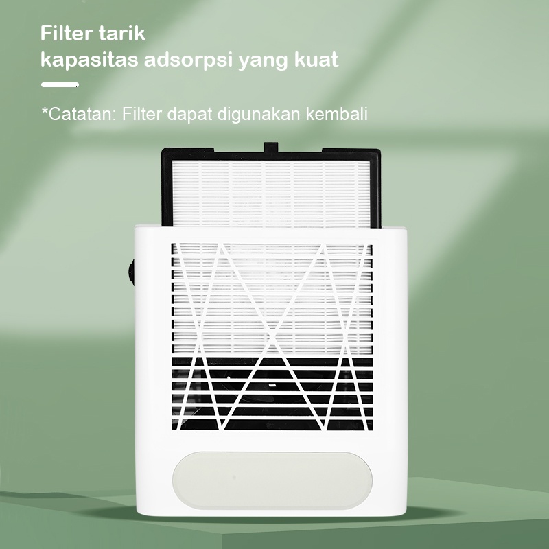 ☑️Garansi&amp;Hadiah☑️80W Nail Dust Collector Adjustable Speed Electric/ Mesin Sedot Debu Kuku / Dust Vacum Nail Art + Filter Strong Power