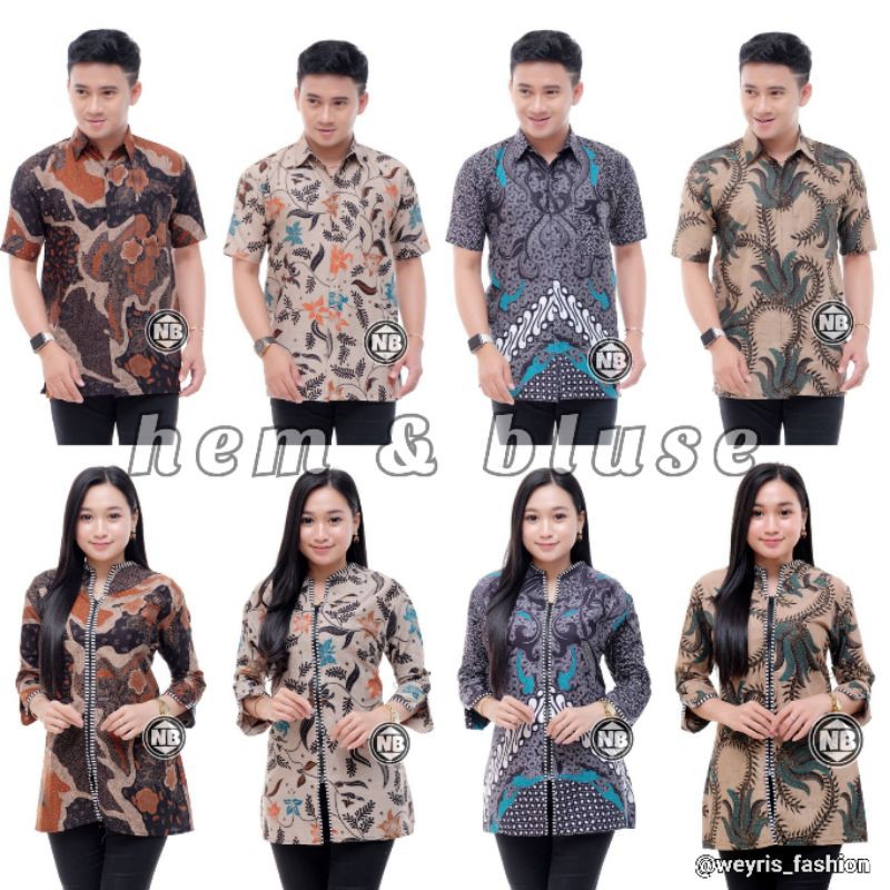 Rama Shinta Couple - Melani Set Couple Lilit Rovella Batik Couple Modern