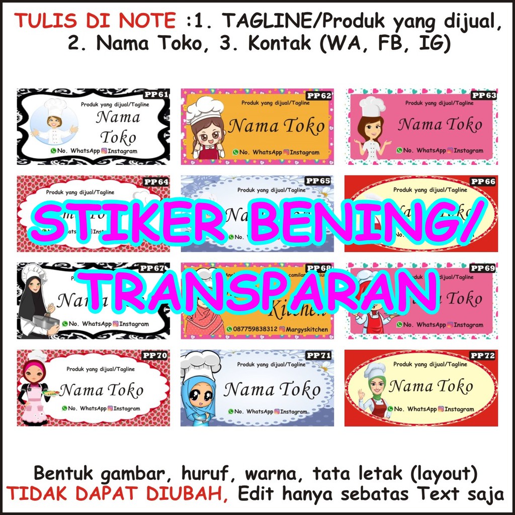 

(BENING-19) ISI 100 STIKER PERSEGI PANJANG/STIKER PRODUK/STIKER KEMASAN/STIKER TOPLES/STIKER BOTOL