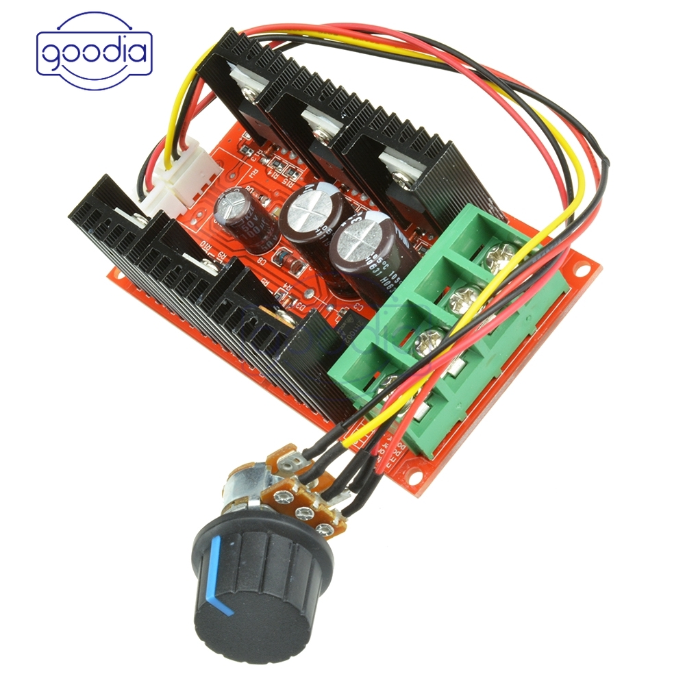 ♢[Ready stock/cod]♢ Control Max 10-50V 2000W 40A 12V 24V 48V DC Controller Kecepatan Motor PWM HHO RC