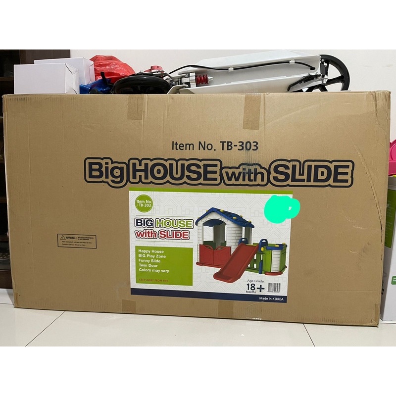 TOBEBE BIG HAPPY PLAYHOUSE BIG HOUSE WITH SLIDE NOT LITTLE TIKES HAENIM STEP 2 LERADO SLIDE AND SWIN