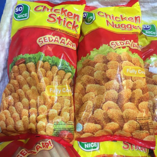 

So Nice Chicken Nugget / Stick Naget Ayam Frozen Foods 1KG