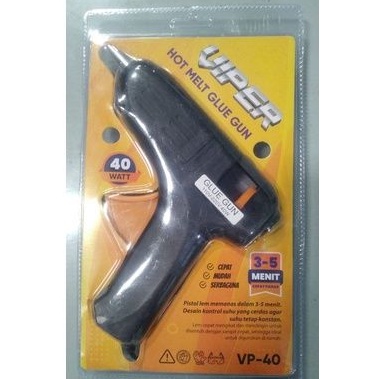 glue gun kecil 20watt besar 40 watt VISERO VIPER alat lem cair pistol tembak DIY logam kayu kaca kain plastik keramik