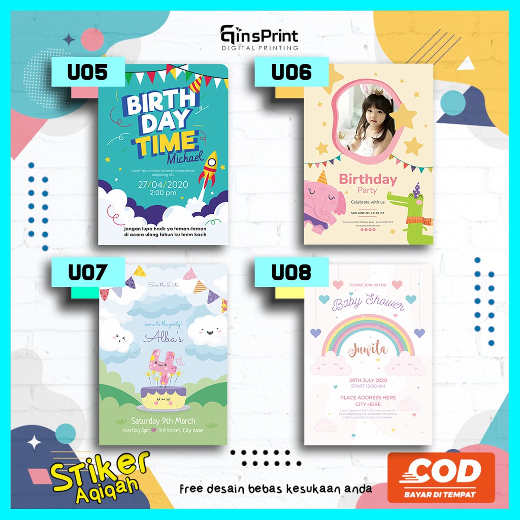 

Sticker Ulang Tahun / desain gratis