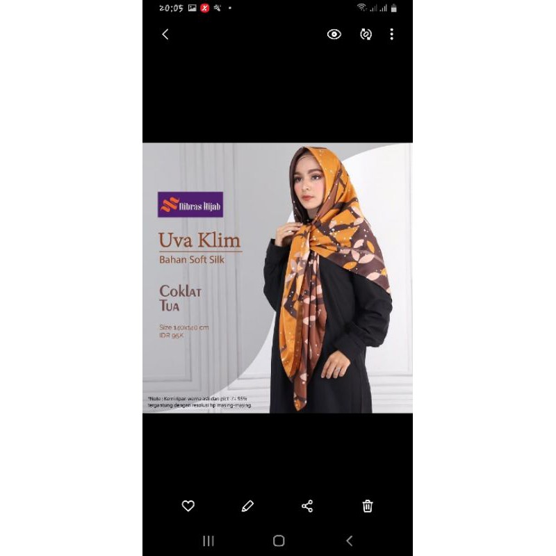 nibras hijab segi empat