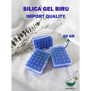 Silika Gel Biru / Silica Gel Blue Kotak 65gr IMPORT QUALITY