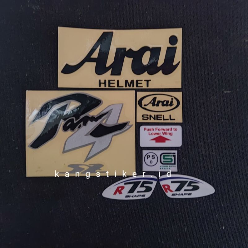 STIKER ARAI SET RAM4 CUTTING (BISA UNTUK TSR SCOTT COPY)