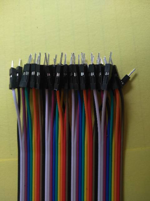 kabel jamper pelangi 20 cm isi 40 biji