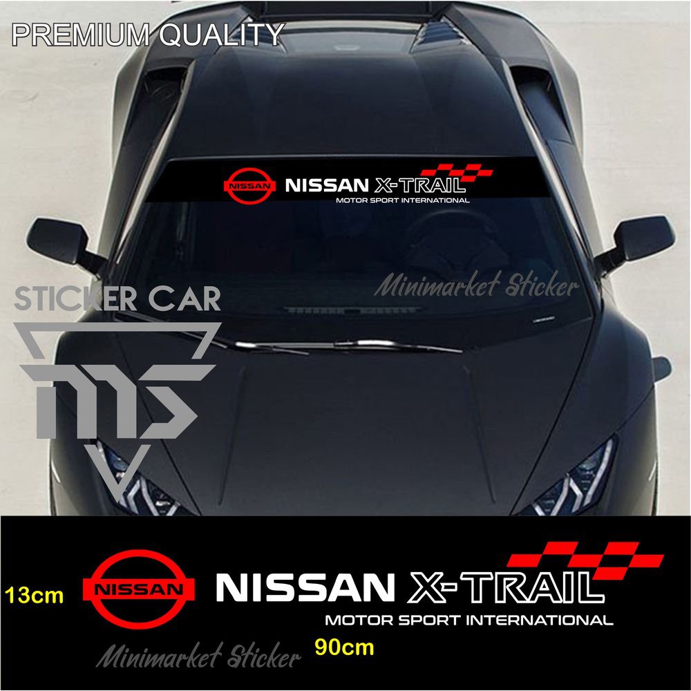 Stiker Sticker Xtrail Sticker Mobil Nissan Xtrail Kaca Premium