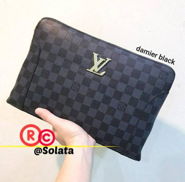 HANDBAG PRIA WANITA CLUTCH PRIA MONO DAMIER