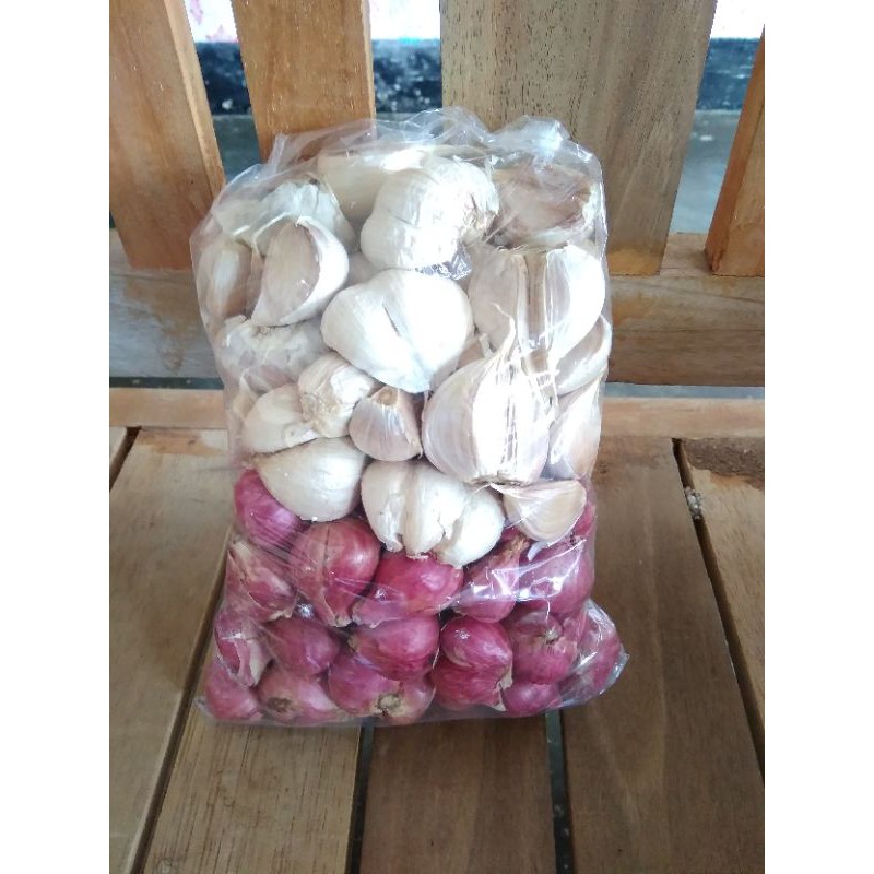 Paket Hemat Bawang merah putih 1kg