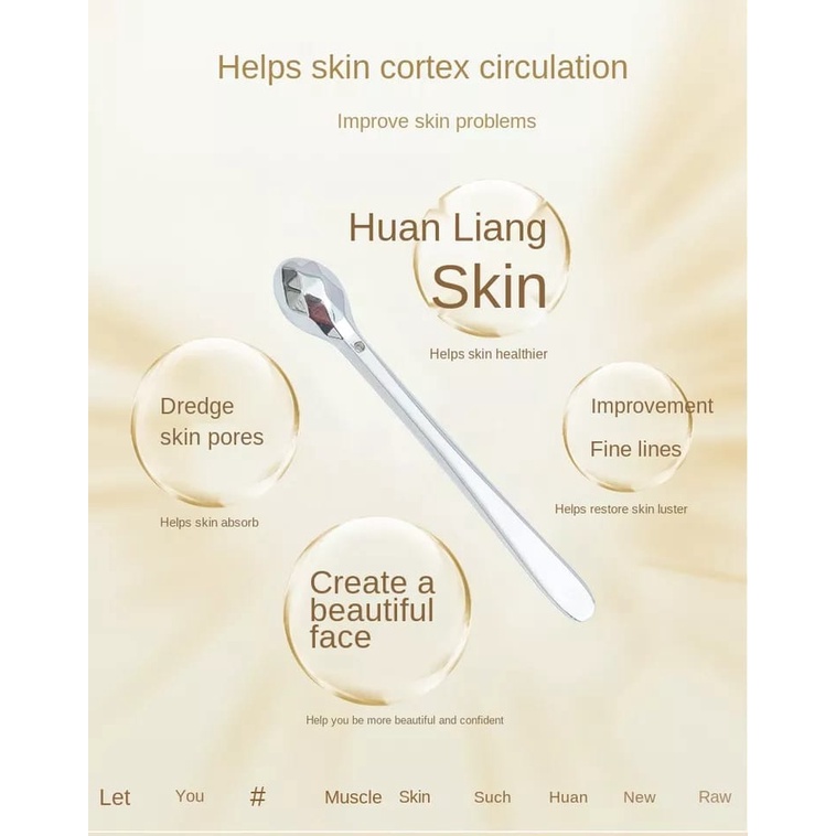 AZ STIK PEMIJAT MATA MINI  BAHAN METAL PENGHILANG KERUT / EYE CREAM APLICATOR / EYE MASSAGE STICK