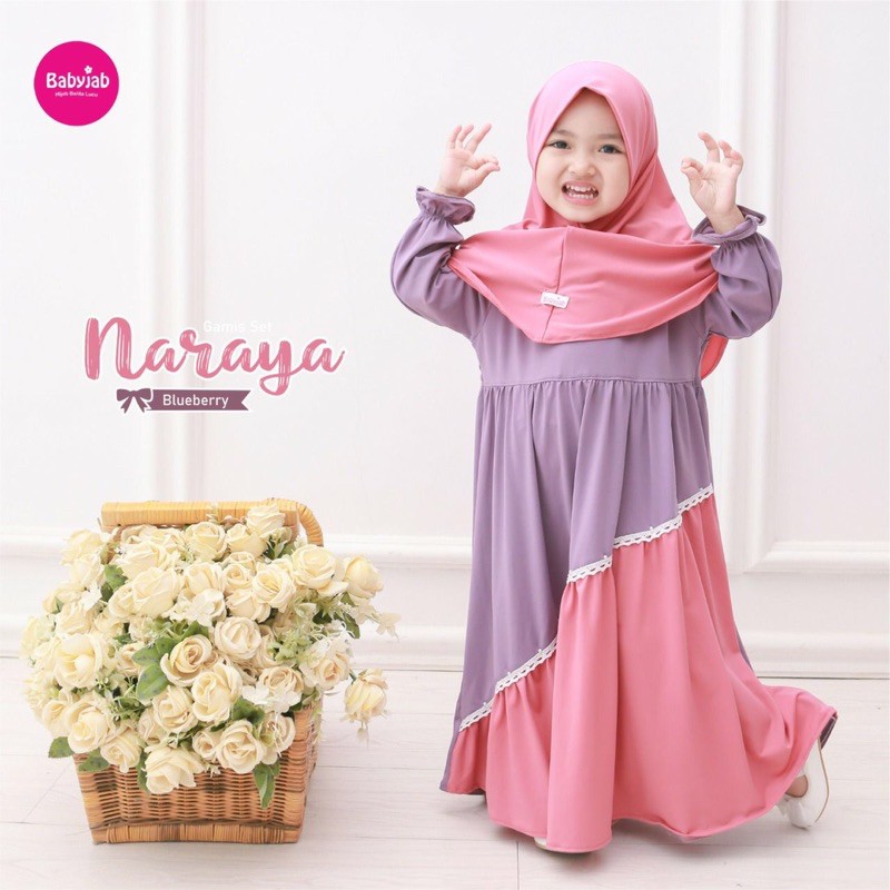 Naraya Set gamis hijab by babyjab