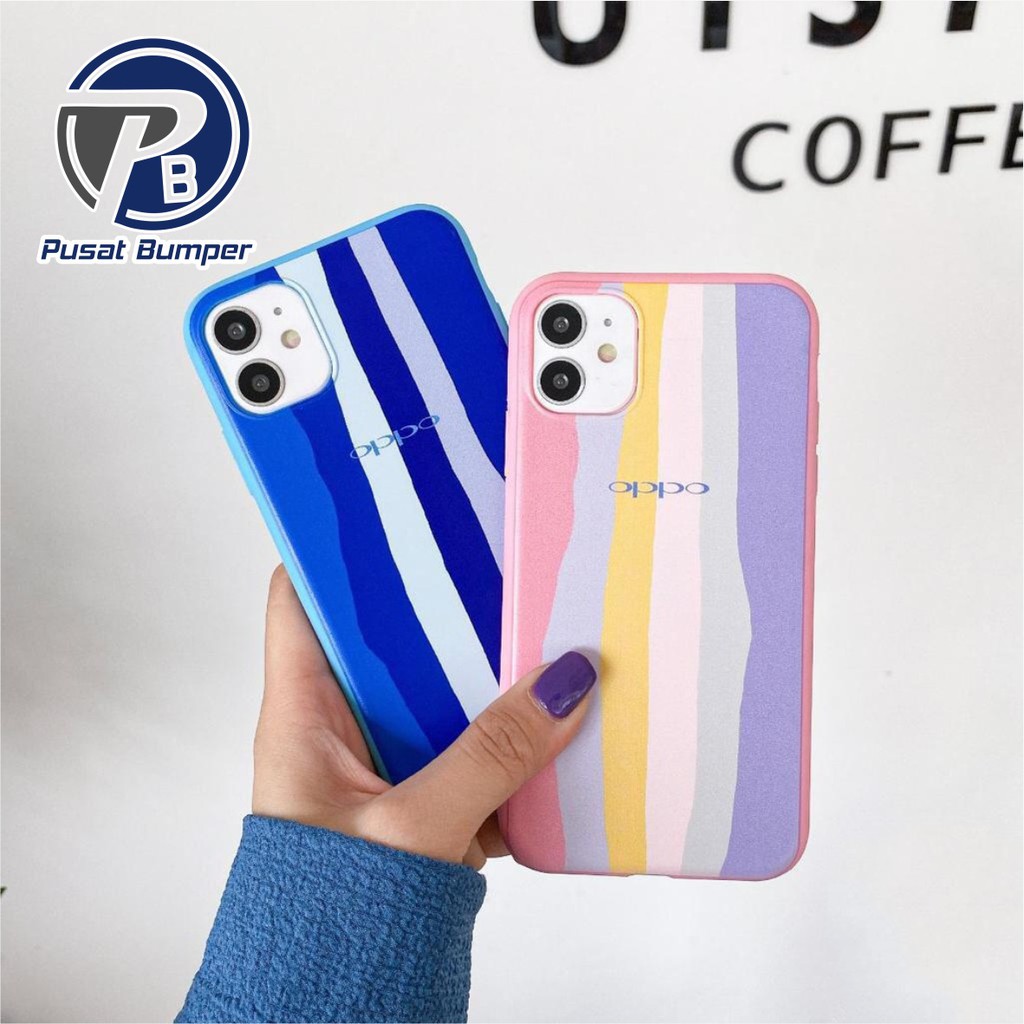 SS046 SOFTCASE RAINBOW OPPO A31 A8 A9 A5 A15 A15S A16 A52 A92 A53 A33 2020 A74 A95 RENO 4 4F 5F A54 A94 A36 A76 9i PB265-1