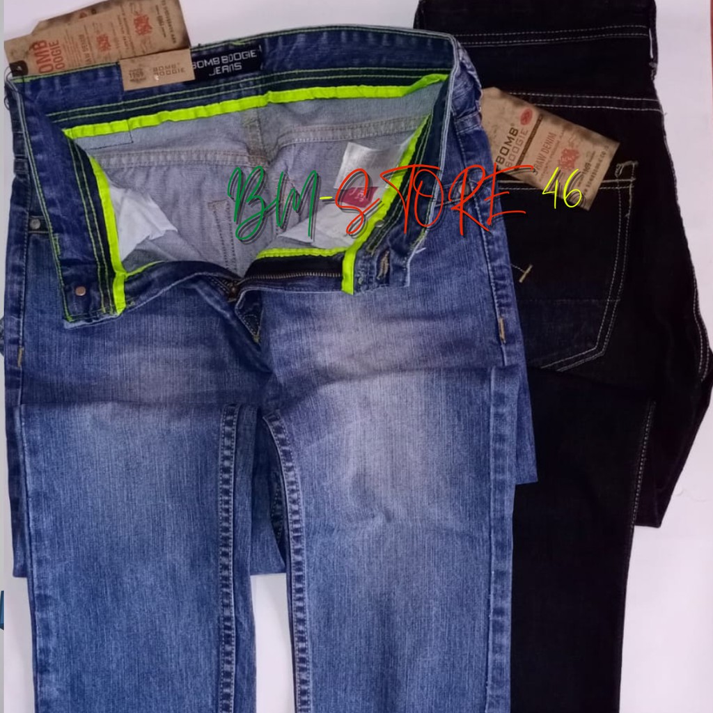 CELANA BOMBOOGIE 2705 RAW DENIM ASLI TERMURAH / CELANA B0MBOOGIE 2705 RAW DENIM PRIA ORIGINAL