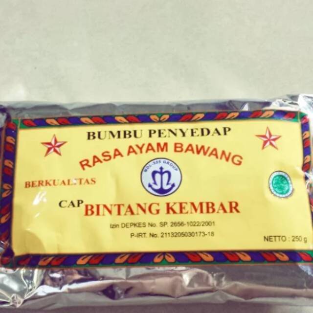

Bumbu tabur penyedap rasa ayam bawang bintang kembar 250gr