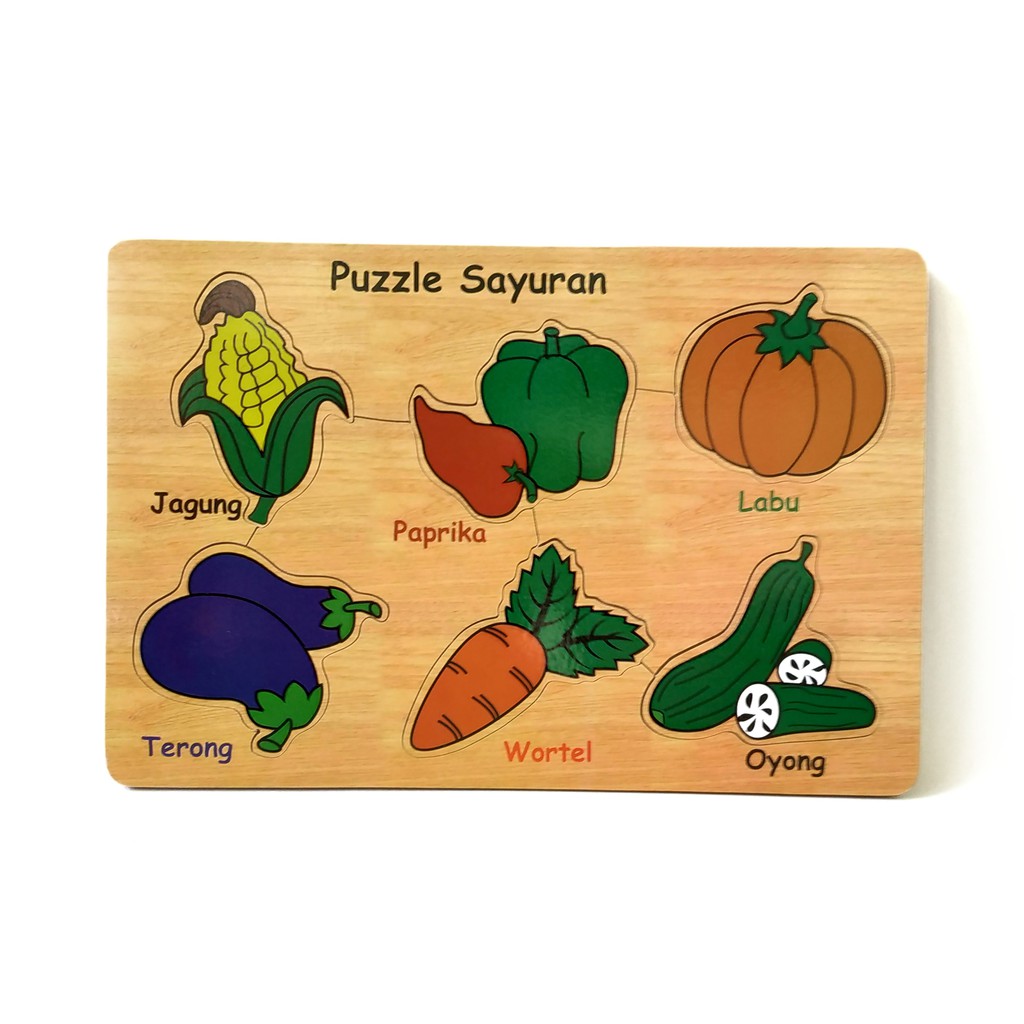 Puzzle Kayu Sayur