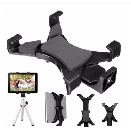 TOSERBA_EMAK -  Universal Tablet Holder Mount 1/4 Screw Bracket Tripod - VTM4-ALX-1 - Black