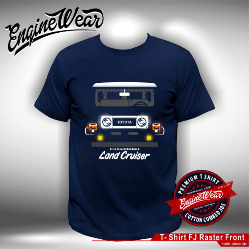 Jual Kaos Land Cruiser Fj Offroad Hardtop Jeep Kaos Mobil Tshirt Baju Offroad Enginewear