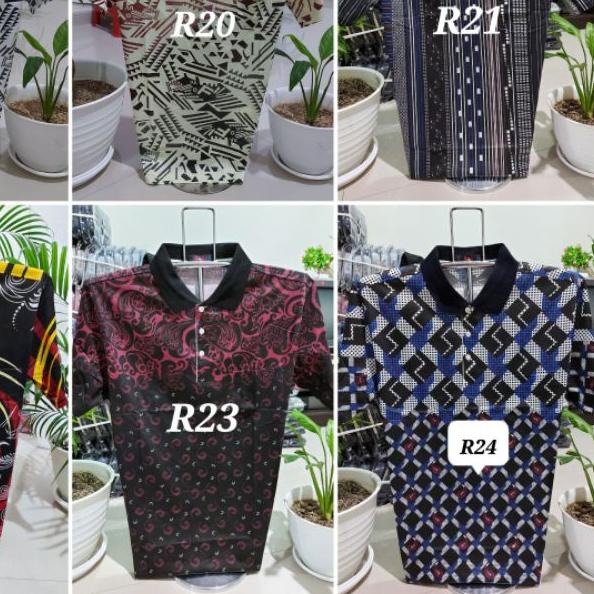♠ Kaos Pria Kerah Katun IMPORT M L XL - Kaos Kerah Oryong M L XL - Kaos Bapak - Kaos Kerah Motif ۝