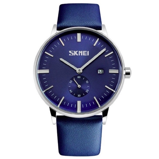 Jam Tangan Pria / Jam Tangan Kulit Analog / SKMEI 9083 Luxury Male genuine Leather Strap / SKMEI