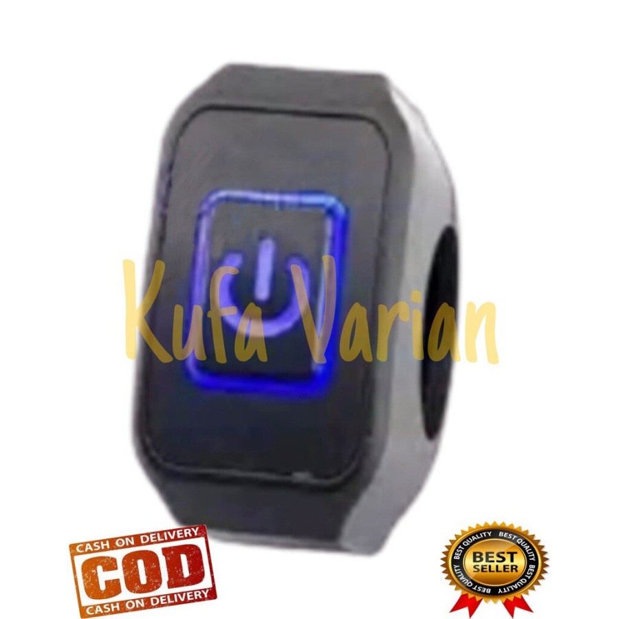 promo discount Saklar ON OFF Motor Lampu Led Power Button ON OFF Led Saklar Stang Motor Adv Ninja Fu Vixion Nmax