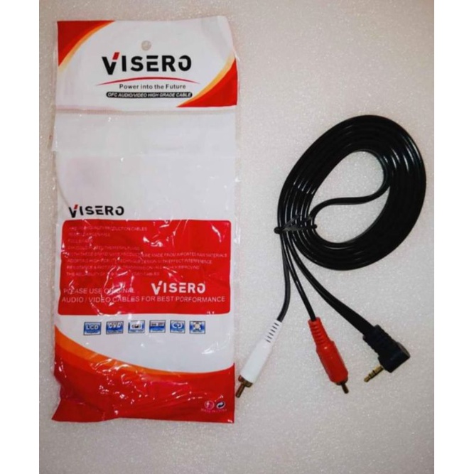 KABEL JACK AUX TO RCA 1 KE 2 UNTUK HP KE SPEAKER