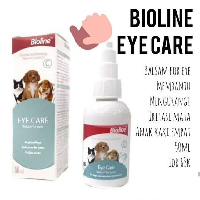 Bioline Eye Care 50ml - Obat Tetes Mata Kucing Anjing Kelinci