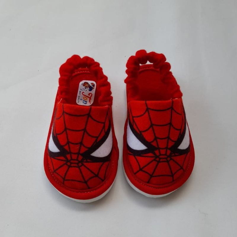 Sepatu Baim Baby motif Spiderman