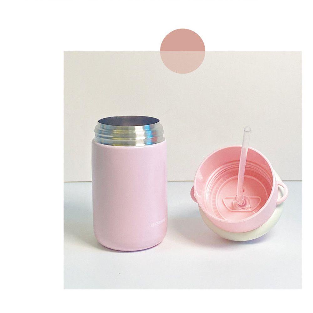 Preva 510ml Thermal Mug Gelas Sedotan Stainless Steel Kapasitas Besar Lucu