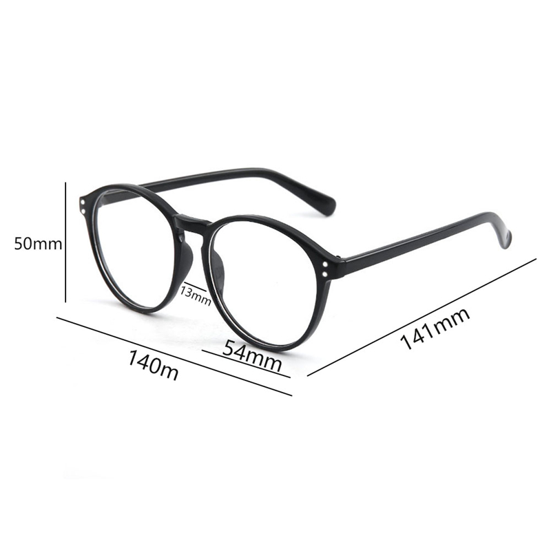 TK Large Frame Round Retro Art Eye Sunglasses Show Thin And Fashionable Blue Light Proof Flat Glasses