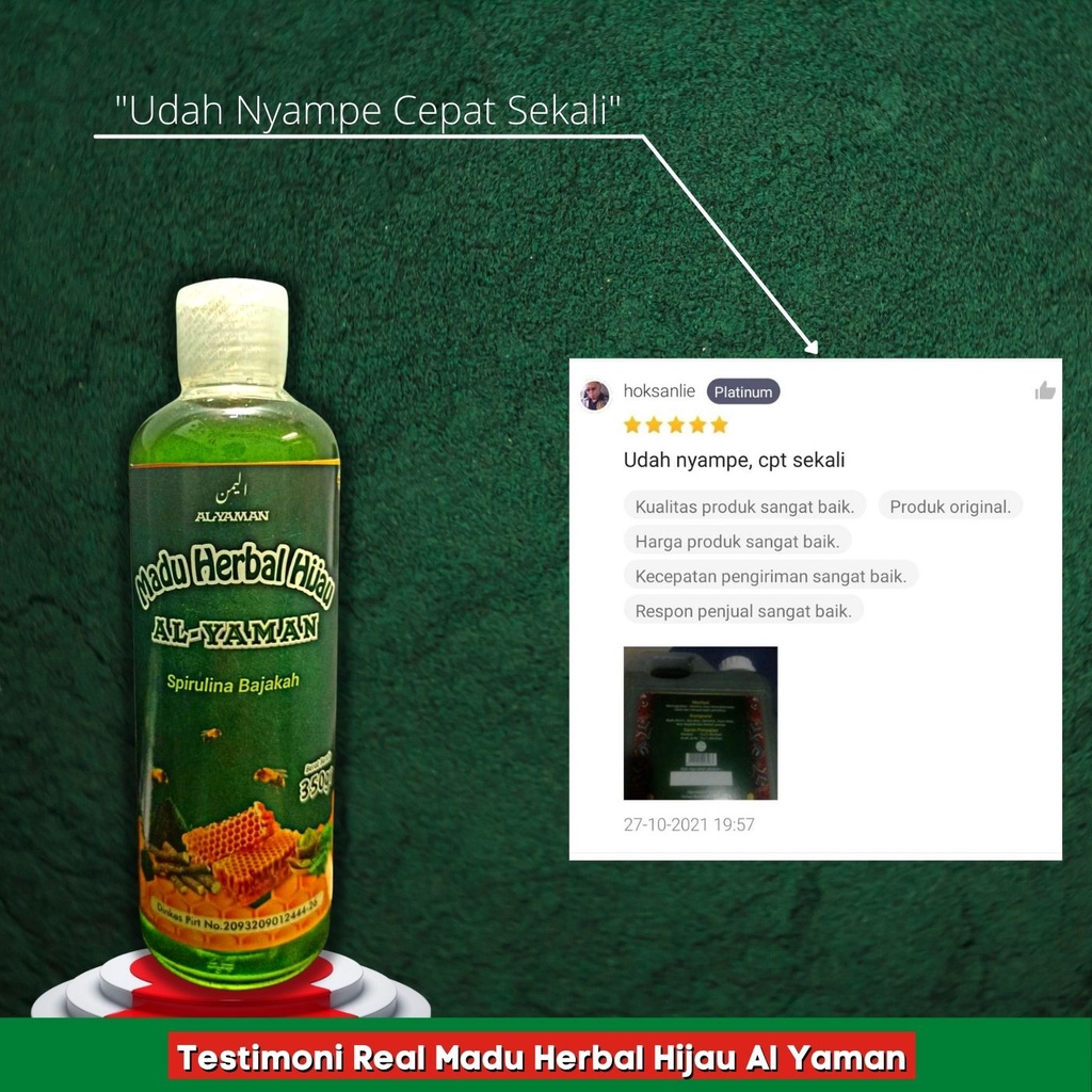 Madu Herbal green honey Madu Herbal Hijau Spirulina Bajakah Untuk Penyakit Maag asam lambung dan gred madu herbal hijau untuk masalah di lambung