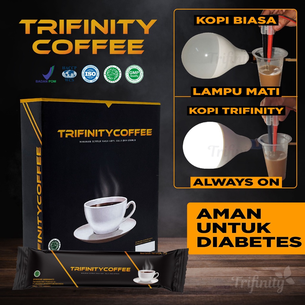 

Trifinity kopi kuat ginseng herbal (bkn obat) stamina tahan lama kesehatan pria n wanita