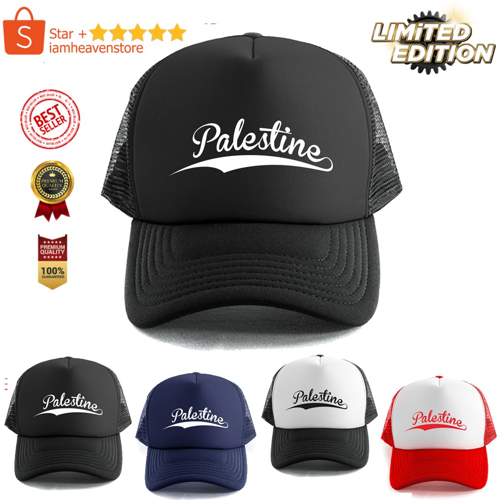 Topi Palestina Palestine Trucker Jaring Save Gaza Save Palestina