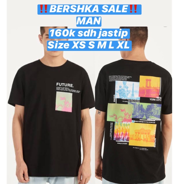 Bershka sale t-shirt man