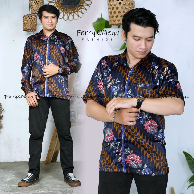 Kemeja batik pria // batik lengan panjang dan pendek // kemeja batik couple