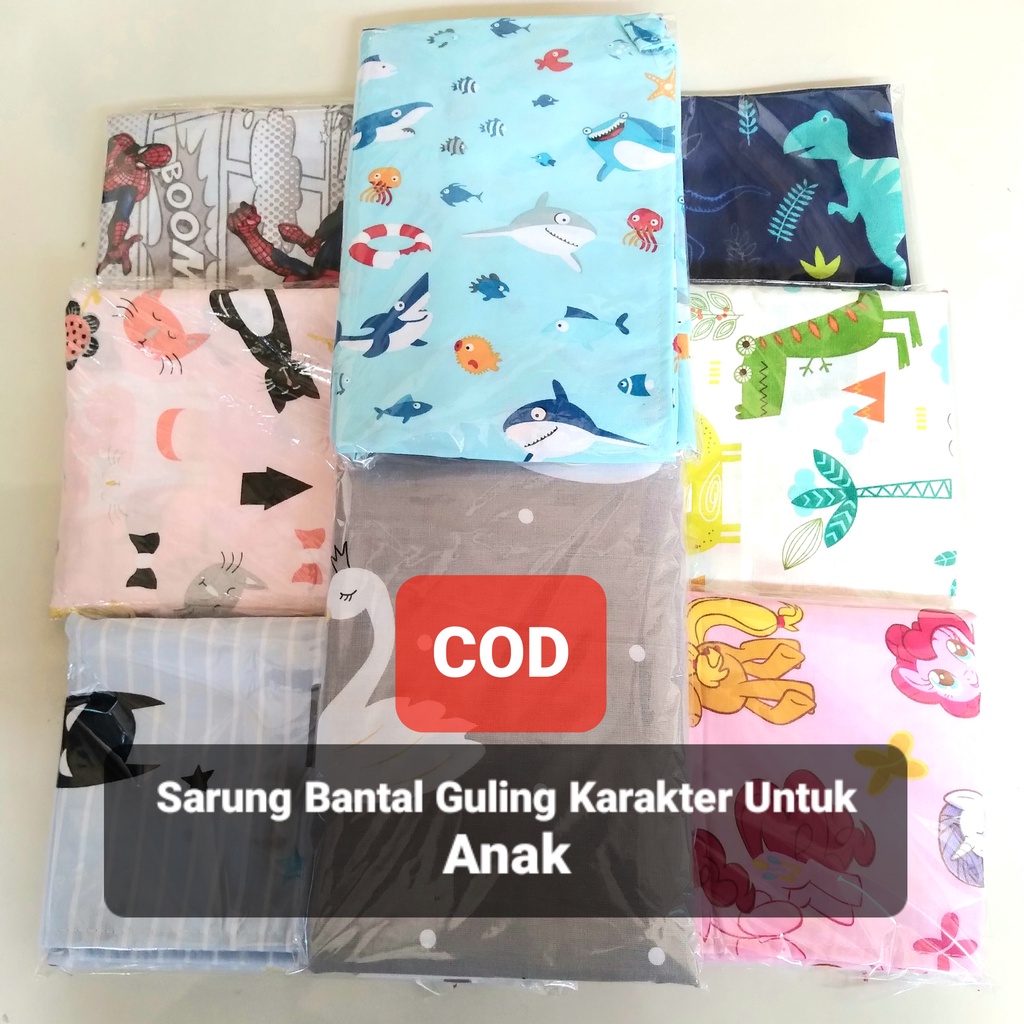 Sarung Bantal Guling Anak Motif Karakter